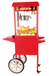 Rote Retro Popcornmaschine