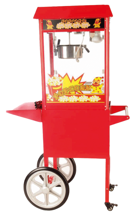 Rote Retro Popcornmaschine